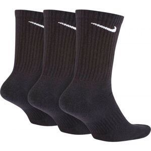 Nike EVERYDAY CUSH CREW 3PR U Ponožky, černá, velikost M