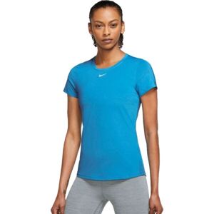 Nike ONE DF SS SLIM TOP W Dámské tréninkové tričko, modrá, velikost L