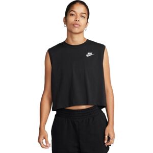 Nike SPORTSWEAR CLUB Dámské tílko, černá, velikost