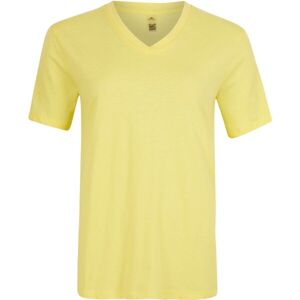 O'Neill ESSENTIALS V-NECK T-SHIRT Dámské tričko, žlutá, velikost L