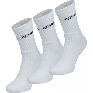O'Neill SPORTSOCK 3P Unisex ponožky, bílá, velikost 43-46
