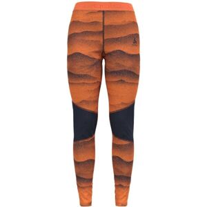 Odlo BL BOTTOM LONG WHISTLER ECO Dámské funkční kalhoty, oranžová, velikost S