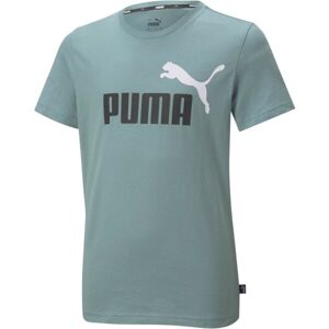 Puma ESS+2 COL LOGO TEE B Dětské triko, modrá, velikost 128