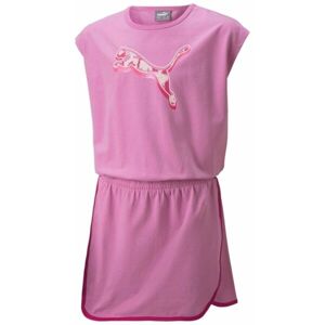 Puma ALPHA DRESS G Dívčí šaty, růžová, velikost 128