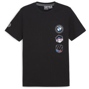 Puma BMW M MOTORSPORT GARAGE CREWGRAPHIC TEE Pánské triko, černá, velikost