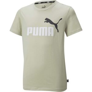 Puma ESSENTIALS+2 COL LOGO TEE Dětské triko, khaki, velikost