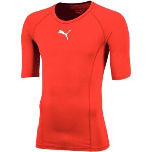 Puma LIGA BASELAYER TEE SS Pánské funkční triko, červená, velikost S