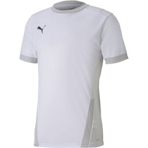 Puma TEAM GOAL 23 Pánské sportovní triko, bílá, veľkosť M