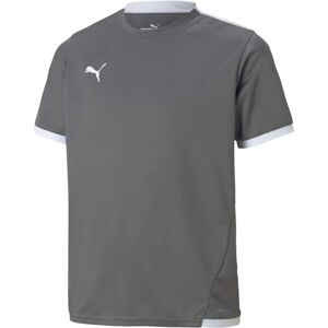 Puma TEAM LIGA JERSEY JR Juniorské fotbalové triko, šedá, velikost 140