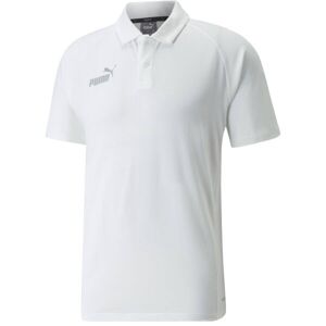 Puma TEAMFINAL CASUALS POLO TEE SHIRT Pánské triko, bílá, veľkosť M