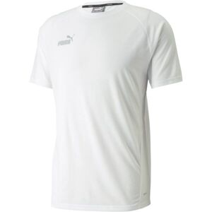 Puma TEAMFINAL CASUALS TEE Pánské triko, bílá, velikost S