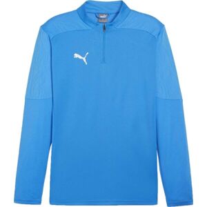 Puma TEAMFINAL TRAINING 1/4 ZIP Pánské fotbalové triko, tmavě modrá, velikost