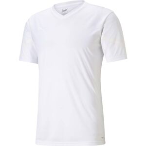 Puma TEAMFLASH JERSEY Pánské sportovní triko, bílá, veľkosť L