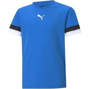 Puma TEAMRISE JERSEY JR Dětské fotbalové triko, modrá, velikost 152