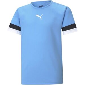 Puma TEAMRISE JERSEY TEE Dětské fotbalové triko, světle modrá, velikost