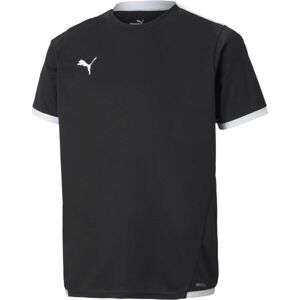 Puma TEAM LIGA JERSEY JR Juniorské fotbalové triko, černá, velikost 140