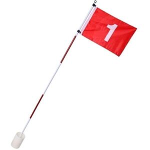 PURE 2 IMPROVE FLAG POLE SET Golfová vlajka, bílá, velikost UNI