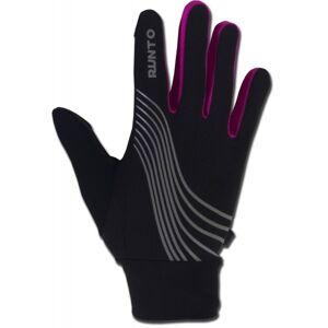 Runto WARRIOR Běžecké rukavice, černá, velikost XS/S