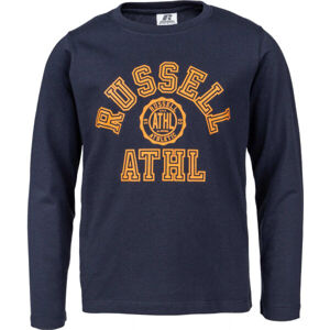 Russell Athletic L/S CREWNECK TEE SHIRT Dětské tričko - Russell Athletic, tmavě modrá, velikost 152