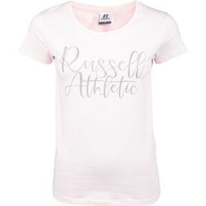 Russell Athletic CREWNECK WOMEN T-SHIRT Dámské tričko, růžová, velikost XS