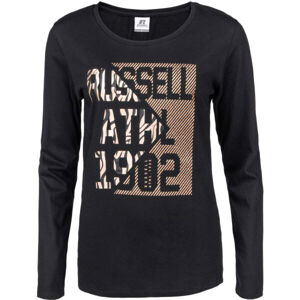 Russell Athletic L/S CREWNECK TEE SHIRT Dámské tričko, černá, velikost S
