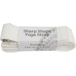 SHARP SHAPE YOGA STRAP WHITE Jóga páska, bílá, velikost UNI