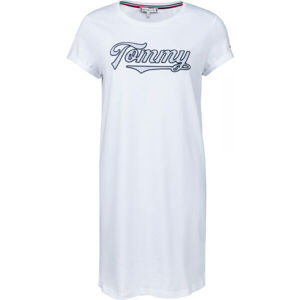 Tommy Hilfiger SS DRESS Dámské šaty na spaní, bílá, velikost S