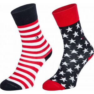 Tommy Hilfiger KIDS SOCK 2P STARS AND STRIPES Dětské ponožky, tmavě modrá, velikost 39-42