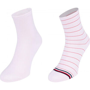 Tommy Hilfiger WOMEN SHORT SOCK 2P PREPPY Dámské ponožky, bílá, velikost