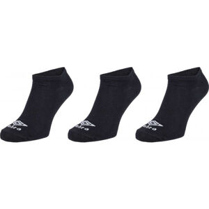 Umbro NO SHOW LINER SOCK - 3 PACK Ponožky, černá, velikost M