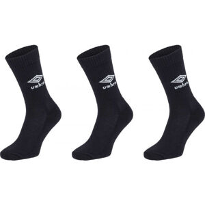 Umbro SPORTS SOCKS - 3 PACK Ponožky, černá, velikost L