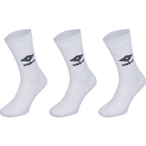 Umbro SPORTS SOCKS - 3 PACK Ponožky, bílá, velikost M
