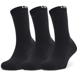 Under Armour CORE CREW 3PK Pánské ponožky, černá, velikost M