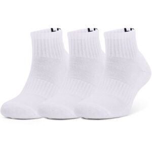 Under Armour CORE QTR 3PK Ponožky, bílá, velikost