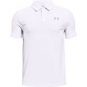 Under Armour PERFORMANCE POLO Chlapecké golfové triko, bílá, velikost S
