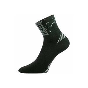 Voxx CODEX Unisex ponožky, černá, velikost 23-25
