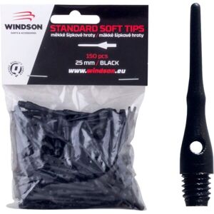 Windson HROTY SOFT 25mm - 150ks Hroty na šipky, černá, velikost